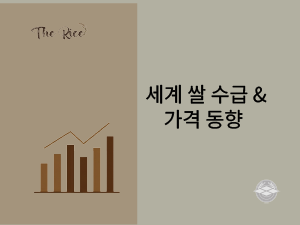 세계 쌀 수급 및 가격 동향(26.8.10)